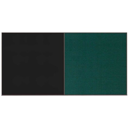 United Visual Products Enclosed Corkboard, 1 Door, 60"x36", 4" Fra UV3410-BRONZE-FORBO